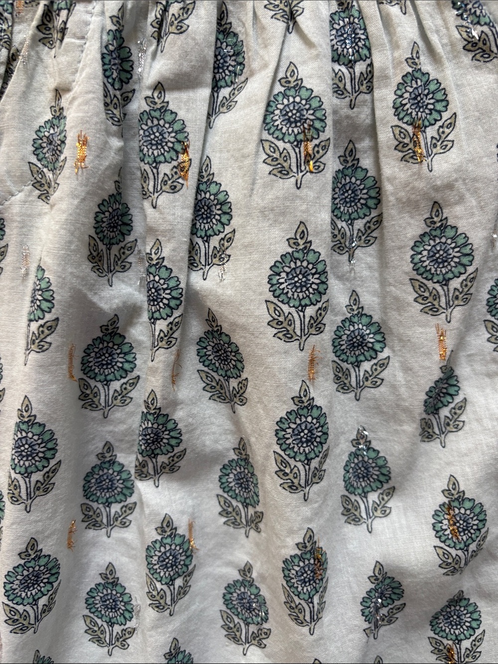 Lucky Brand Light Blue Print Sleeveless Button Front Top - Picture 3 of 9
